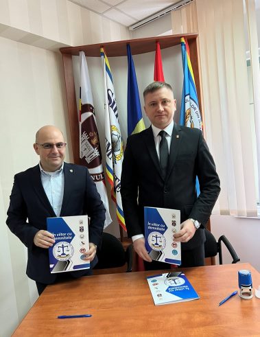 Semnarea acordului de colaborare dintre Sindicatul „GARDIANUL” și                    Sindicatul Național al Polițiștilor din Penitenciare, România.